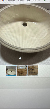 2 New Oval Sinks- only $15 each