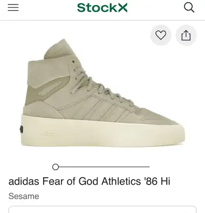adidas x fear of god athletics hi, View more