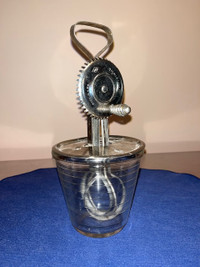 Antique A&J 2 Cup Hand Mixer Egg Beater