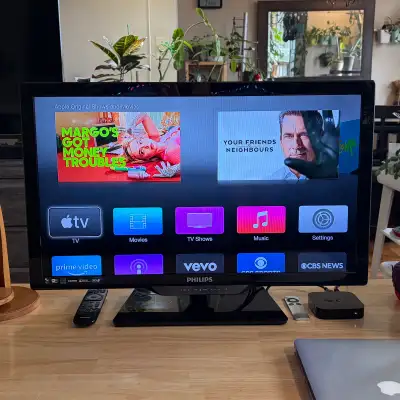 29” Philips Tv + Apple Tv, View more