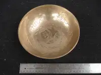 heavy Chinese brass bowl