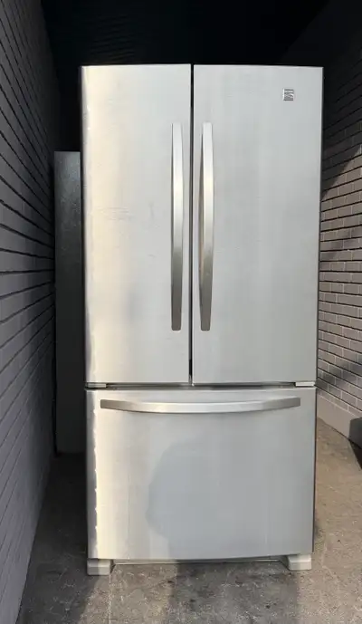 Kenmore stainless 33” fridge - delivery possible , View more