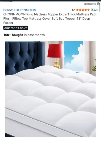 King Mattress Topper Deep Pocket, View more