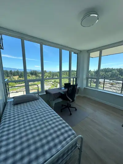 Fully furnished room for rent in University of British Columbia endowments land area. Beautiful pict...