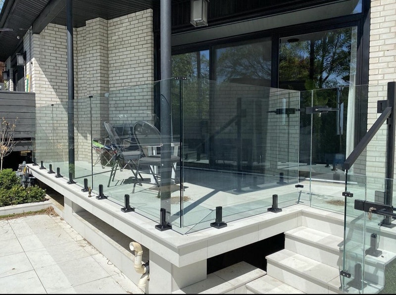 Custome Exterior Glass Railings Fence, Deck, Railing & Siding