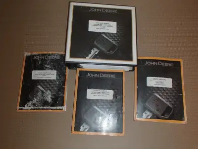 Original John Deere 332 & CT322 Skid Steer Loaders Technical , Operation & Parts Manuals - set of 4...