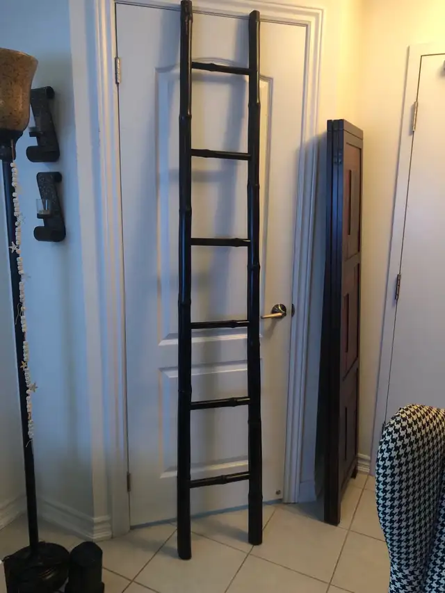 Decorative Rattan blanket Ladder 