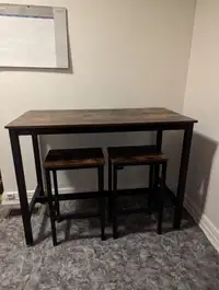 Bar stool and table