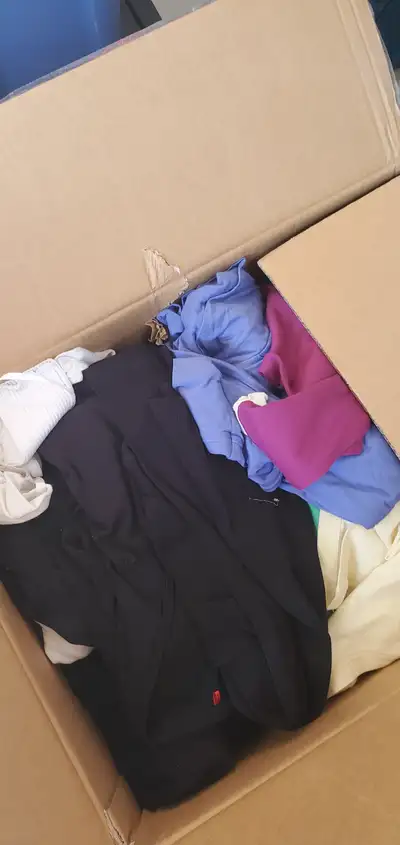 Free unused clothes. Over 100+ pieces in ready to go boxes, View more