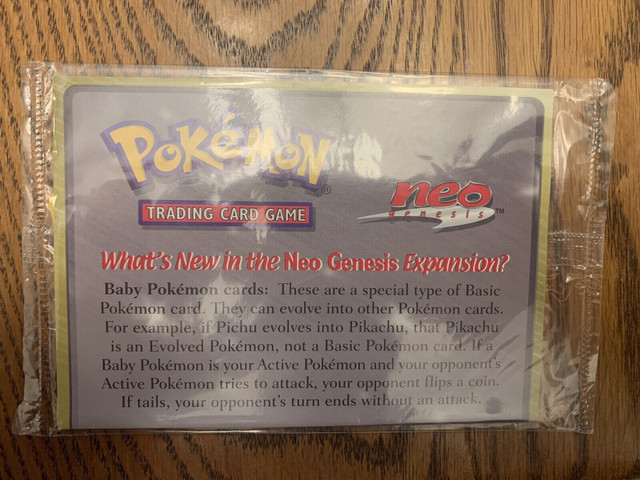 Pokémon Factory Sealed WOTC Neo Genesis Marill Black Star Promo in Toys & Games in London - Image 2