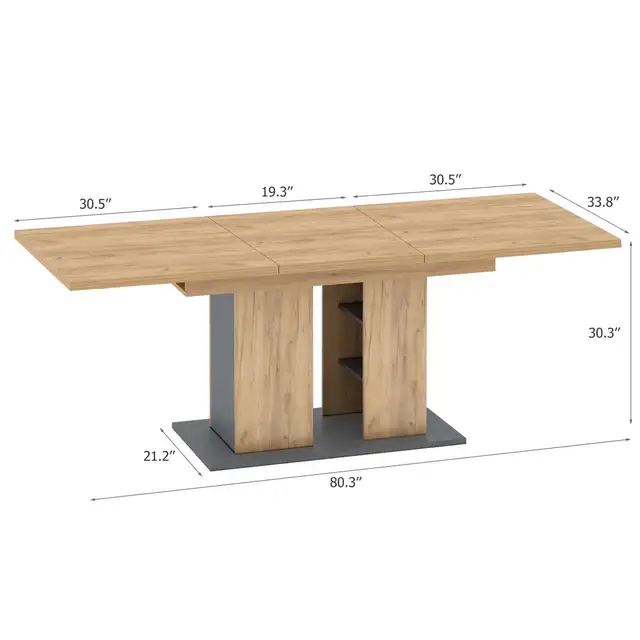 Brand New Extendable Dining Table 50% OFF Retail Price63735876015747123