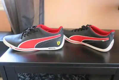 Limited Edition, PUMA "Ferrari" shoes, Black, men, size 9, marked as a size 9 but people with size 8...