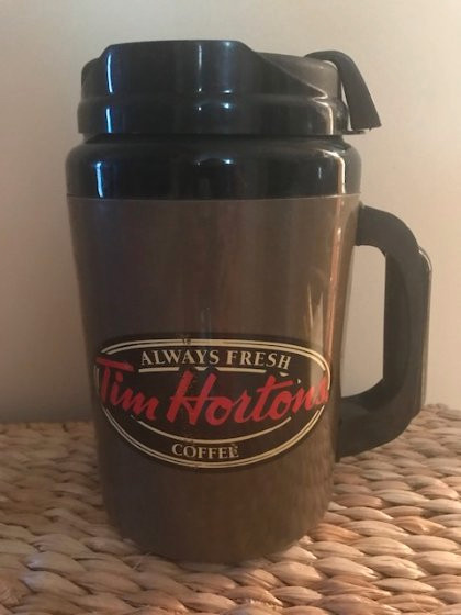 GIANT Tim Horton's Coffee Mug holds 8 cups or 64 ounces coffee for sale  