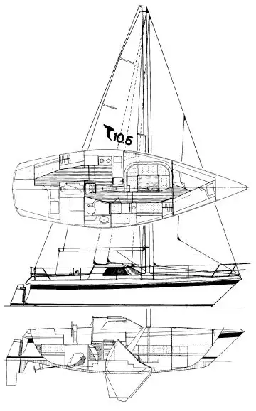10.5M PILOT HOUSE TANZER SAIL BOAT in Sailboats in Owen Sound - Image 4