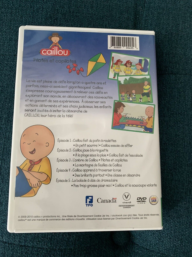 Lot 5 DVD de Caillou dans CD, DVD et Blu-ray  à Laval/Rive Nord - Image 2