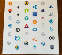 Cryptocurrency Posters x2  Exchanges & Altcoins BTC