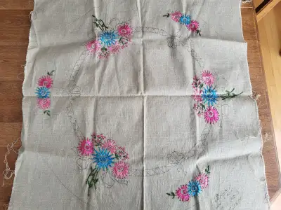 Vintage Embroidery Project, unfinished., View more