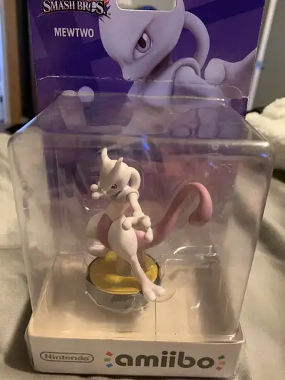 Amiibo MEWTWO Super Smash Bros. Nintendo Wii U 3DS Switch * New in Box. Pokemonb