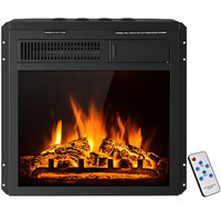 18.5-in Black Electric Fireplace Insert