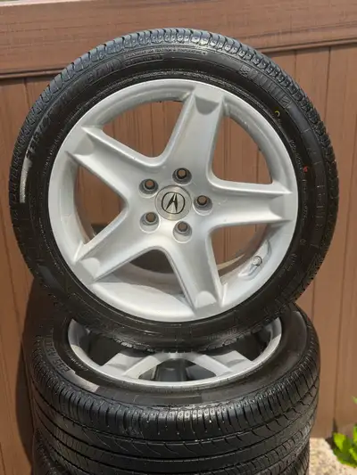 Set Of (4) Anchee AC818 All-Season Tires (235/45ZR17) Mounted And Balanced On OEM Acura Wheels Tires...