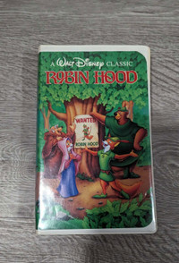 Disney's Robin Hood VHS Movie 