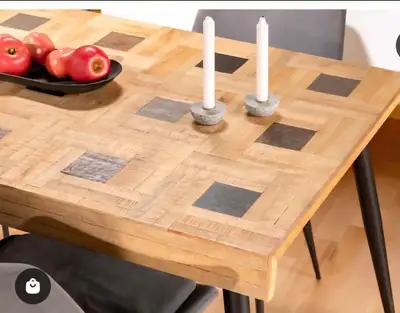 Structube Sarla Dining Table + 4 Chairs – Like New, View more