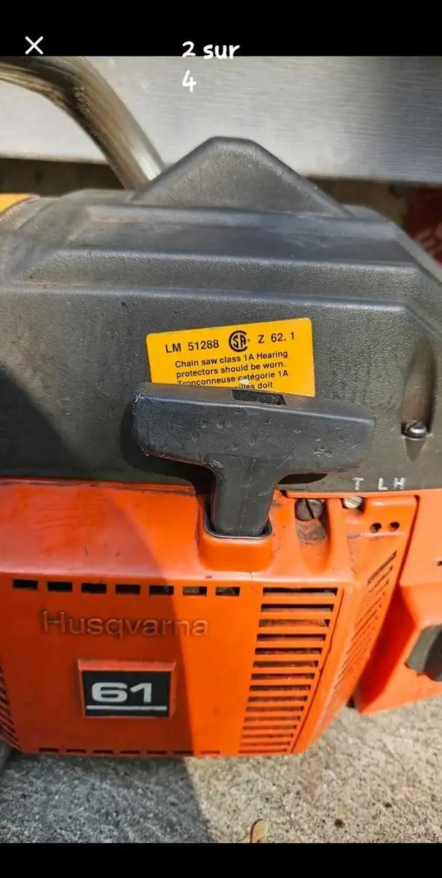 scie a chaine Husqvarna 61 in Outdoor Tools & Storage in Granby - Image 3
