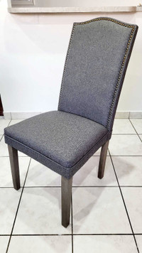 Brand New - Nail Tufted DINING CHAIRS - Grey color