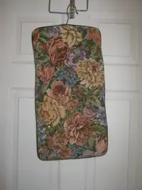 Never been used, clean, foldable, hanging toiletries bag