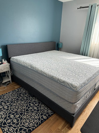 King size bed and frame 
