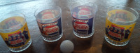 4 Pepsi-Cola Beverage Glasses, Hard Plastic Arby's