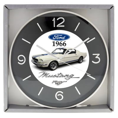 Brand new boxed wall clock approximately 10 inches in diameter featuring Custom designed artwork. Cl...