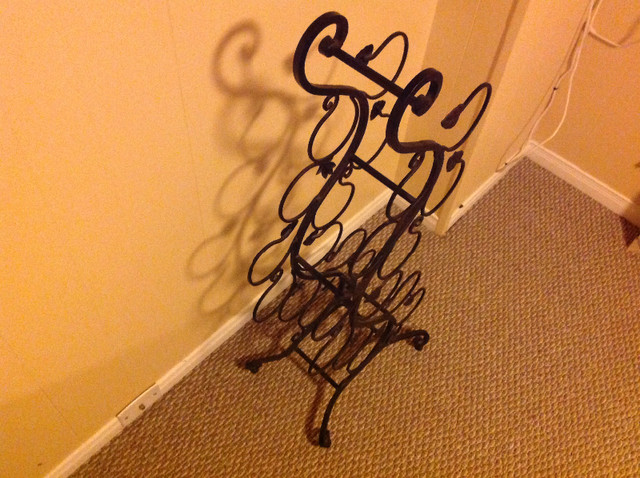 Standing Wrought Iron Wine Rack For Decor Storage Bar Drinks in Home Décor & Accents in Kitchener / Waterloo - Image 4