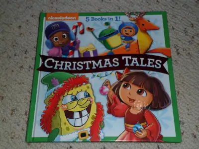 For sale is a Nickelodeon 5 books in 1 Christmas Tales Bubbles Guppies Dora Spongebob Team Umizoomi...