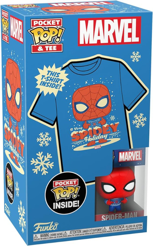 POCKET POP & TEE MARVEL HOLIDAY SPIDERMAN XL in Toys & Games in City of Toronto