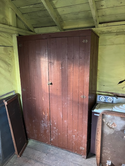 Vintage Wood Closet/Cabinet, View more