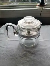 Glass Pyrex Flameware 9 Cup Coffee Pot Percolator