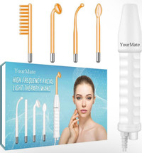 High Frequency Facial Light Therapy Wand Machine with Neon Tubes