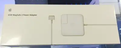 Brand new , in unpacked box. Genuine Apple Magsafe 2 45 W power adapter Price is firm