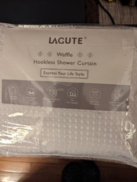 Waffle Hookless Shower Curtain