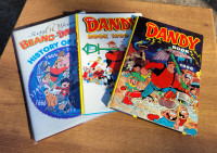 UK Comics hardcovers Beano and Dandy lot of 3 books