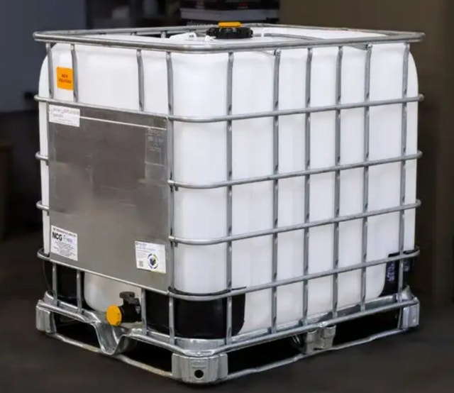 Ibc totes many pervious contents to choose from labels on SAFE