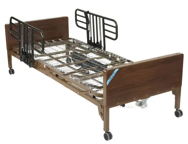 Delta Electric Adjustable home hospital Bed with Half Rails62863736008321123