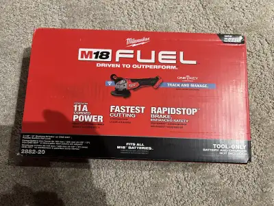 brand new Milwaukee m18 fuel one-key 4 1/2 & 5” grinder2882-20, View more