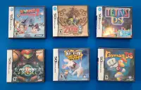 Jeux Nintendo Game Boy DS Games CIB - Worms, Rayman, Metroid et+