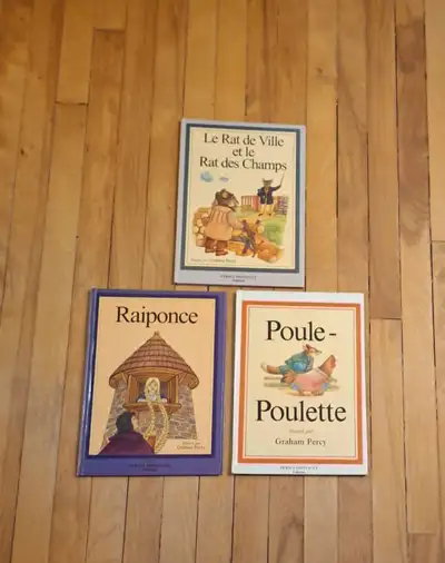 3 livres:$1. chacun.LE RAT DE VILLE ET LE RAT DES CHAMPS. Etc., View more
