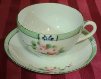 Elegant Vintage Japanese Tea Cup & Saucer