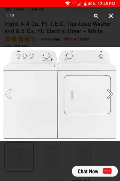 Washing Machine and Dryer, View more