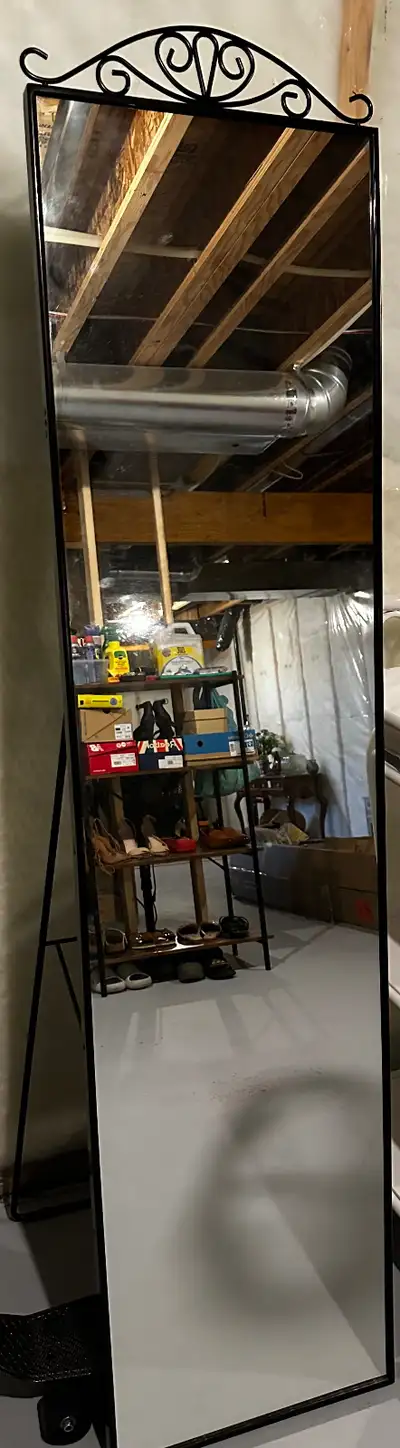 Black standing/wall mirror, View more