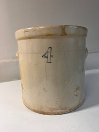 Antique 4 gallon crock